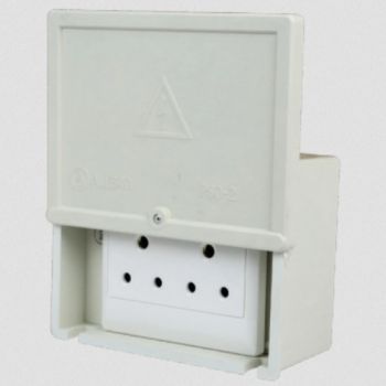 Allbro PSO-2A Double Socket Outlet Box complete with double socket 130mm x 173mm x 88mm