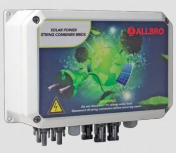 Allbro 2 String PV Combiner Brick - 261mm x 181mm x 104mm