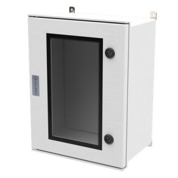 Allbro Allbrox 4 Enclosure with clear Polycarbonate Door Grey 400mm x 300mm x 200mm