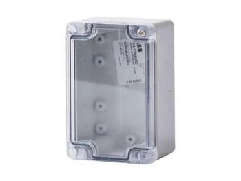 Allbro Enlec Clear lid, Grey base IP66 Enclosure 120mm x 80mm x 55mm