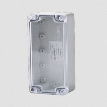 Allbro Enlec Clear lid, Grey base IP66 Enclosure 160mm x 80mm x 55mm