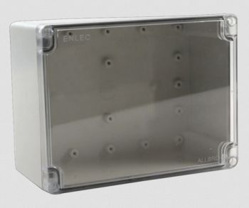 Allbro Enlec Clear lid, Grey base IP66 Enclosure 200mm x 150mm x 90mm