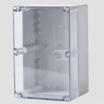 Allbro Enlec Clear lid, Grey base IP66 Enclosure 240mm x 160mm x 130mm