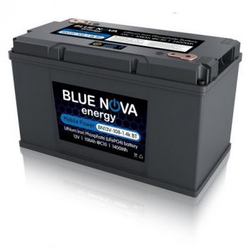 Blue Nova MPS BN13V-108-1.4k BT Mobile Power 1.4Kw 108Ah 13V Lithium Iron Phosphate Battery with Bluetooth Monitoring