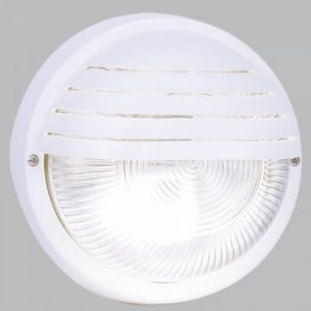 Brightstar BH023 BLACK, BH023 WHITE PVC Bulkhead with Clear Glass (Multiple Colours/Finishes)