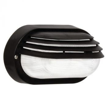 Brightstar BH026 BLACK, BH026 WHITE PVC Bulkhead with Clear Glass (Multiple Colours/Finishes)