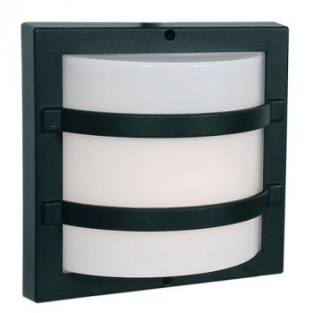 Brightstar BH062 BLACK Die Cast Aluminium with White Polycarbonate Cover