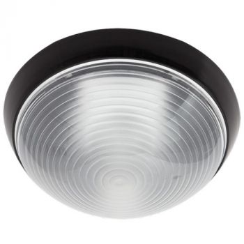 Brightstar BH064 BLACK, BH064 WHITE Polycarbonate Fitting with Frosted Polycarbonate Cover Bulkhead (Multiple Colours/Finishes)