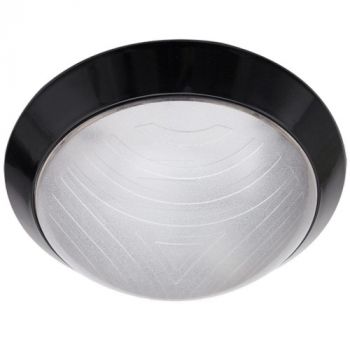Brightstar BH067 BLACK, BH067 WHITE Polycarbonate Fitting with Frosted Polycarbonate Cover Bulkhead (Multiple Colours/Finishes)