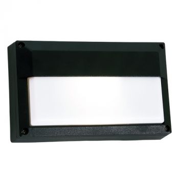 Brightstar BH074 BLACK Die Cast Aluminium with White Polycarbonate Cover