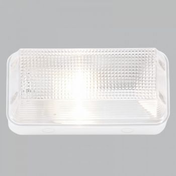 Brightstar BH110 BLACK ABS Plastic with Clear Polycarbonate Cover Bulkhead Black