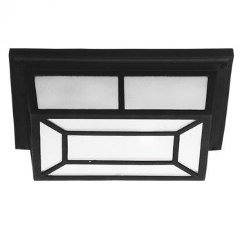 Brightstar BH2080 BLACK Die Cast Aluminium with Frosted Glass