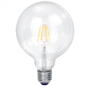 Brightstar BULB LED 166 E27 9W G40 125mm Filament Bulb Non Dimmable Cool White