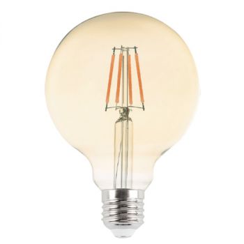 Brightstar BULB LED 304 G95 4W LED E27 2700K Amber Filament Bulb