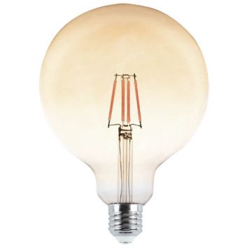 Brightstar BULB LED 306 G125 6W LED E27 2700K Amber Filament Bulb