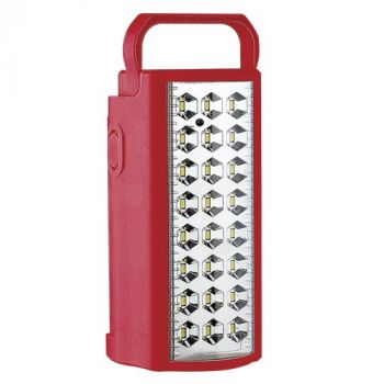 Brightstar BULB LED 938 RED 12W LED Rechargeable Emergency Light with Handle Self Stand Portable Wall Mounted