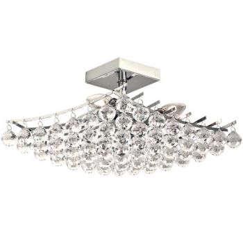 Brightstar CF052 CHROME Polished Chrome with Acrylic Crystals