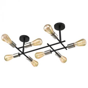 Brightstar CF057/8 Satin Chrome Black and Satin Chrome