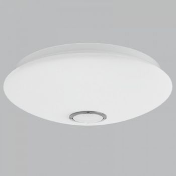 Brightstar CF083 WH Metal Ceiling Fitting with Opal Polycarbonate Cover and Bluetooth Speaker