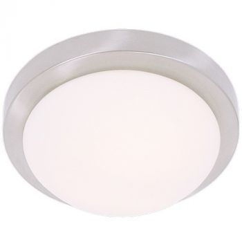 Brightstar CF1550 LARGE, CF1550 SMALL Satin Chrome with White Glass (Multiple Sizes)
