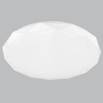 Brightstar CF256 COOL LED Polycarbonate Cheese Fitting with Hexagonal Shape Starlight Patterned PC Cover and Metal Base