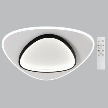 Brightstar CF279 BK/WH 70W LED Metal Acrylic and PVC Ceiling Fitting with 2.4G Dimmable Remote Control Sandy White and Black