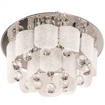 Brightstar CF286/6 CHROME Polished Chrome with Glass and Crystals