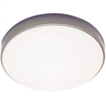 Brightstar CF3014LG SATIN, CF3014SM SATIN Satin Chrome Base with White Glass (Multiple Sizes)