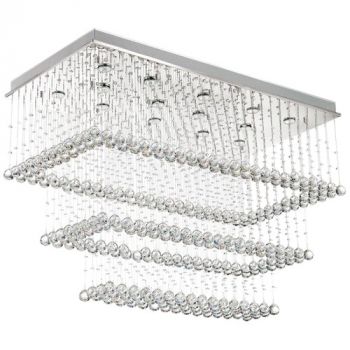 Brightstar CF311 CRYSTAL Stainless Steel and Crystal Ceiling Fitting