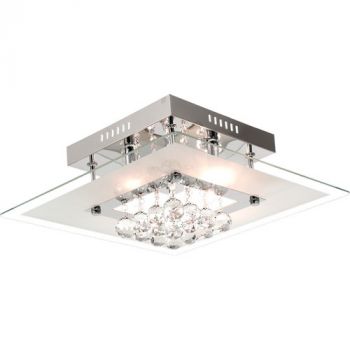 Brightstar CF312/5 CRYSTAL Polished Chrome with Glass and Crystals