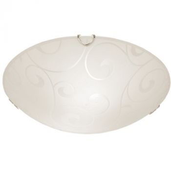 Brightstar CF3507 LARGE, CF3507 SMALL Patterned Glass with Polished Chrome Clips (Multiple Sizes)