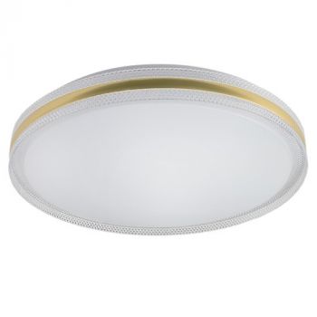 Brightstar CF437 GOLD 24W LED Metal Ceiling Fitting with Clear PMMA and Gold Rim