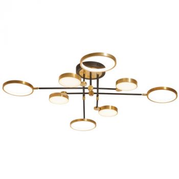 Brightstar CF472/8 40W LED 8 Light LED Metal Ceiling Fitting Bronze and Black