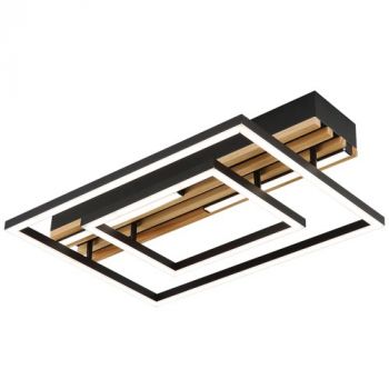 Brightstar CF619 CCT 24W LED Metal Ceiling Light with PVC Diffuser Black