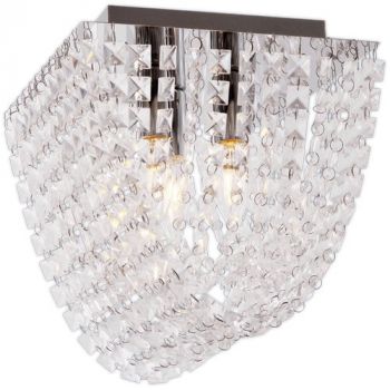 Brightstar CF643/3 CHROME Polished Chrome with Clear Acrylic Crystals