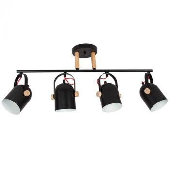 Brightstar CH258/4 BLACK Iron and Wood