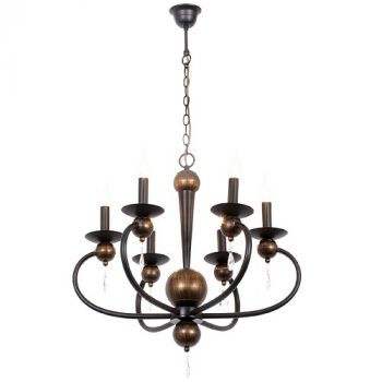 Brightstar CH3063/6 BK/GOLD Metal Chandelier