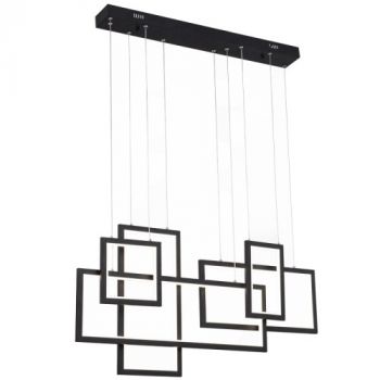 Brightstar CH517 BLACK Sand Black Aluminium and Acrylic LED Fitting Black