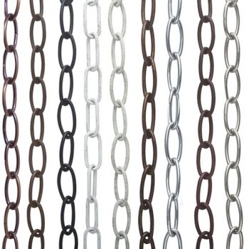 Brightstar CHAIN BLACK 3MM, CHAIN BLACK 4mm Chain - Sold per Meter Black (Multiple Sizes)