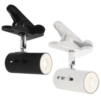 Brightstar CL008 BLACK, CL008 WHITE Metal Clip on Spotlight with Switch (Multiple Colours/Finishes)