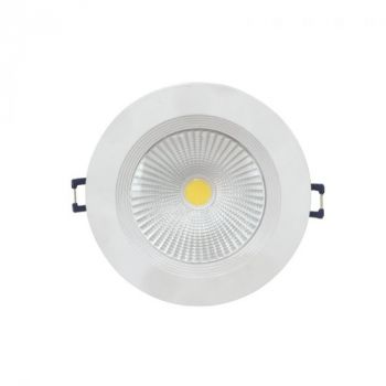 Brightstar DL004 WHITE 7W LED Aluminium Down Lighter Straight White