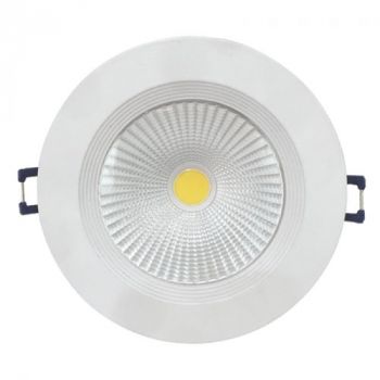 Brightstar DL006 WHITE 12W LED Aluminium Down Lighter Straight White