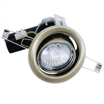 Brightstar DL019 GUN METAL, DL019 SAT/CHR, DL019 WHITE 220V Pressed Metal Downlight (Multiple Colours/Finishes)