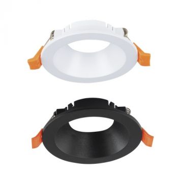 Brightstar DL063 BLACK Polycarbonate Straight Without Lampholder. Only to be used with LED Bulb ( Clips in ) Black