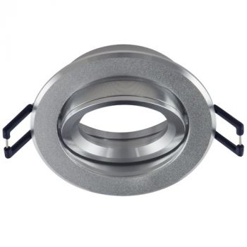 Brightstar DL087 ALUMINIUM Tilt Bevelled Edge Downlight Without Lampholder 12V