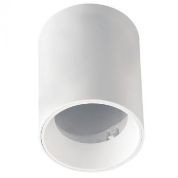 Brightstar DL119 BLACK, DL119 WHITE Surface Mount Polycarbonate Downlight Straight Without Lampholder (Multiple Colours/Finishes)