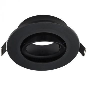 Brightstar DL122 BLACK, DL122 WHITE Round Recessed Polycarbonate with Antiglare Ring Tilt (Multiple Colours/Finishes)