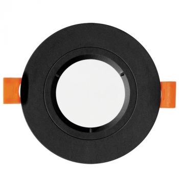 Brightstar DL128 BLACK Polycarbate Down Light with Clear Lens, without Lampholder IP65 Black