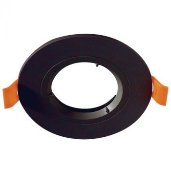 Brightstar DL129 BLACK Polycarbate Down Light without Lampholder 70mm IP20 Black