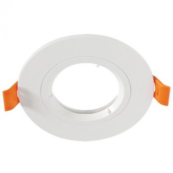 Brightstar DL129 WHITE Polycarbate Down Light without Lampholder 70mm IP20 White